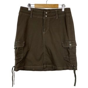 KUHL Katerina Hiking Cargo Skirt, Khaki, Size 4